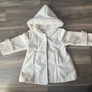 Elegant White Hooded Kids Cape